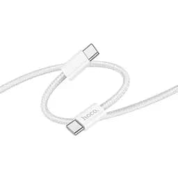 Кабель Hoco X105 Hero 60W зарядный кабель Type-C to Type-C Белый