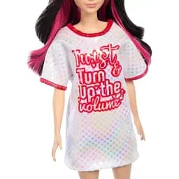 Лялька Barbie Модниця в блискучій сукні-футболці (HRH12) - мініатюра 4