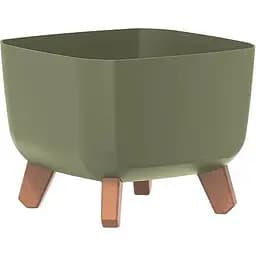 Горшок для цветов Prosperplast Gracia Square зеленый (64206-5615)