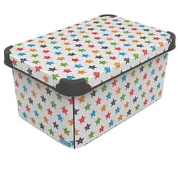 Коробка Qutu Style Box Colored Stars 10 л 34.5х23х16 см (STYLE BOX с/к COLORED STARS 10л.)