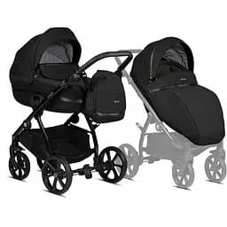 Коляска Tutis Uno 3 Plus Black Edition Charcoal, 2 в 1, чорна (1072100)