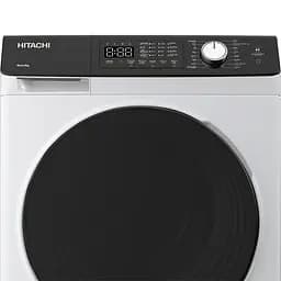 Hitachi Пральна машина фронтальна, 8кг, 1400, A+++, 60см, дисплей, пара, інвертор, люк чорний, білий - мініатюра 5