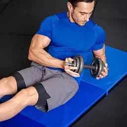 Мат гімнастичний твердий Gymtek 5см темно-синій - мініатюра 8