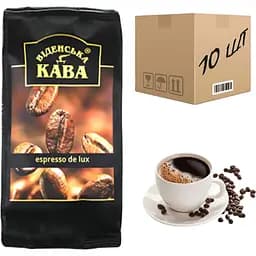Кава в зернах "Віденська кава" Espresso de lux 500 г(ящик 10 шт)