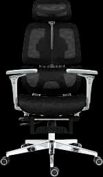 Офісне крісло GT Racer чорне-біле (B-2450 White/Black) - мініатюра 3
