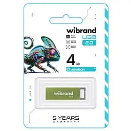 Flash Wibrand USB 2.0 Chameleon 4Gb Light green - мініатюра 2