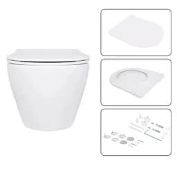 Набір Q-tap Nest 4 в 1 підвісний унітаз Jay Ultra Quiet 520x360x320 + комплект інсталяції QT07335175W48189 - мініатюра 6