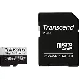 Карта пам'яті Transcend 256GB microSDXC class 10 UHS-I U3 High Endurance (TS256GUSD350V) - мініатюра 2