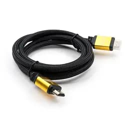 Кабель мультимедійний HDMI to HDMI 1.5 m V2.0 metal Vinga (VCPDCHDMI2VMM1.5BK) - мініатюра 3