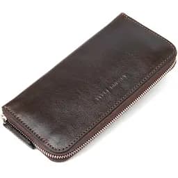 Женское кожаное портмоне Grande Pelle 10х19.5х2 см acs0018758