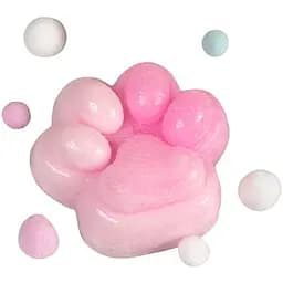 Сквіш антістрес UFT Squish Cat Paw Fluffy 3 Пухнаста лапка Pinky