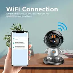 Поворотна бездротова відеокамера Wi-Fi-відеоняня 2K ART 8936 з датчиком руху та поворотом на 355 градусів - мініатюра 7