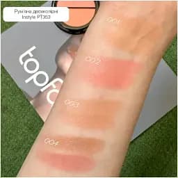 Рум'яна двоколірні TopFace Instyle Twin Blush On PT353 відтінок 002, 10 г - мініатюра 3