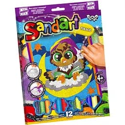 Набор для творчества Danko Toys SandArt SA-02-01…10 фреска из песка Сова