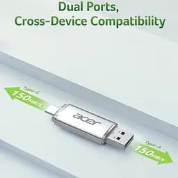 USB Flash Acer UT300 256GB Dual Drive USB-C & USB-A, Retail - мініатюра 7