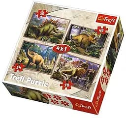 Набір Пазли - (4в1) - "Динозаври"