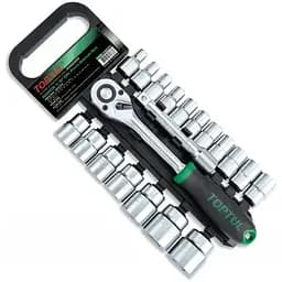 Комплект головок з тріскачкою 1/2, 20 од. 8-32 мм Toptul hoz0007857