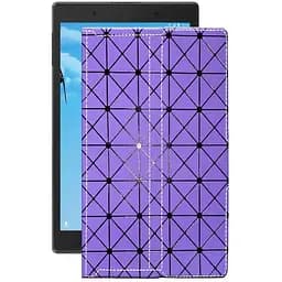 Чехол StatusCASE из экокожи для планшета Lenovo Tab 4 8504F Фиолетовый ромб