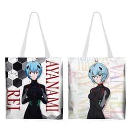 Шопер эко-сумка Евангелион Рей Аянами Evangelion Rei Ayanami 33 х 37 см двухсторонний