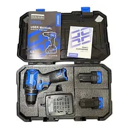 Шуруповерт акумуляторний безщітковий Zegor CDAX-16BL/16В/45 Нм/дві швидкості/2 батареї 16 В 2 Ач/реверс/підсвічування/кейс
 - мініатюра 8