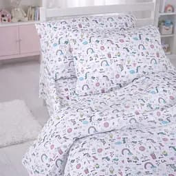 Наволочка MirSon Kids Time бязь Tiny Unicorn pink 50x70 см (2200012579534)