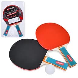 Набор ракеток для настольного тенниса с мячом, наборная ручка, MS0217