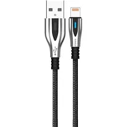 USB кабель Kaku KSC-097 USB - Lightning 1.2 m з індикатором - Black