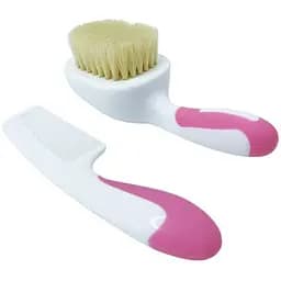 Набір гребінець і щітка з натурального ворсу MGZ-0725(Pink)