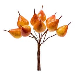 Груша штучна Yes! Fun, 20 мм, 9 шт. в пучку, жовта, глянцева