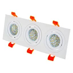 Світильник врізний поворотний Brille HDL-DT 109/3 MR16 WH 36-251