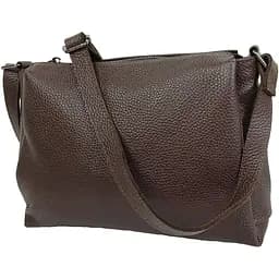 Женская кожаная сумка на плечо Borsacomoda темно-коричневая sum0028720
