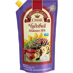 Майонез Королівський смак Чудесный 50% 500 г