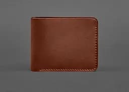 Кожаное портмоне 4.4 (с зажимом) светло-коричневое