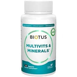 Вітамінно-мінеральний комплекс Biotus Multivits & Minerals 120 таблеток