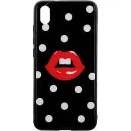Чохол-накладка Toto Cartoon Print Glass Case Xiaomi Redmi 7A Red Lips