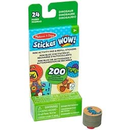 Набір з мініблокнота та запасних наліпок для штампа Melissa & Doug Sticker WOW Динозаври (SM93208/6075136)