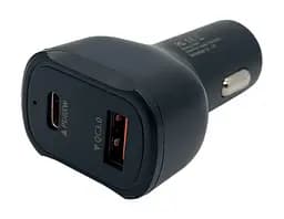 Автомобильное зарядное устройство XON MaxCharge Type-C 65W (1 x PD65) + QC3.0 Black (CM1A1C65WB 3494)