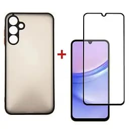 Чехол для мобильного телефона Dengos Kit for Samsung Galaxy A25 5G case + glass (Black) (DG-KM-65)