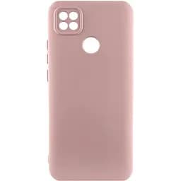 Чехол TPU GETMAN Liquid Silk Full Camera для Xiaomi Redmi 9C Розовый / Pink Sand