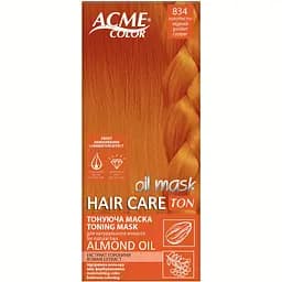 Тонирующая маска для волос Acme Color Hair Care Ton oil mask, тон 834, золотисто-медный, 30 мл