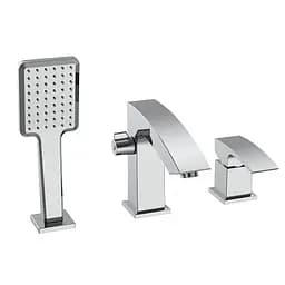 Змішувач на борт ванни Koer KB-43007-01 на 3 отвори KR3452 Хром