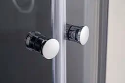 Душова кабіна з високим піддоном Mixxus Plain SCT01-90x90x195-GR Satin сіре тоноване скло 4 мм MI6895, Універсальна, тонований, хром матовий - мініатюра 6