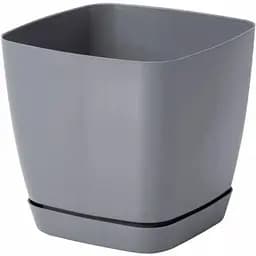Горщик для квітів Form-Plastic Тоскана квадро-19 5 л сірий (0734-059)