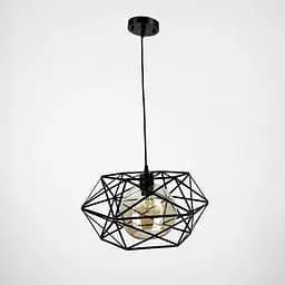 Люстра в чорному корпусі з плафоном янтар або графіт Line.F Колір плафона Графітовий