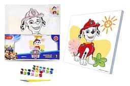 Картина за номерами Qbee Щенячий патруль Маршал 30x30 см QB913-013