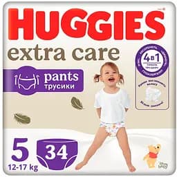 Подгузники-трусики Huggies Extra Care Pants 5 (12-17 кг), 34 шт.