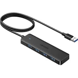 USB-хаб Ugreen CM219 4-in-1 USB to 4xUSB 3.0, 1 м (6941876235742)