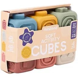 Набір м'яких розвиваючих кубиків Miniland 6 шт. (97316)