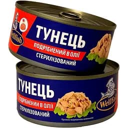 Уцінка. Тунець WellFish подрібнений в олії 160 г  - мініатюра 3