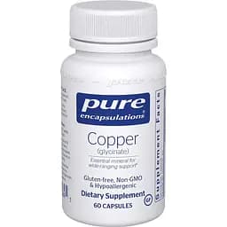 Медь Pure Encapsulations Copper glycinate 60 капсул
